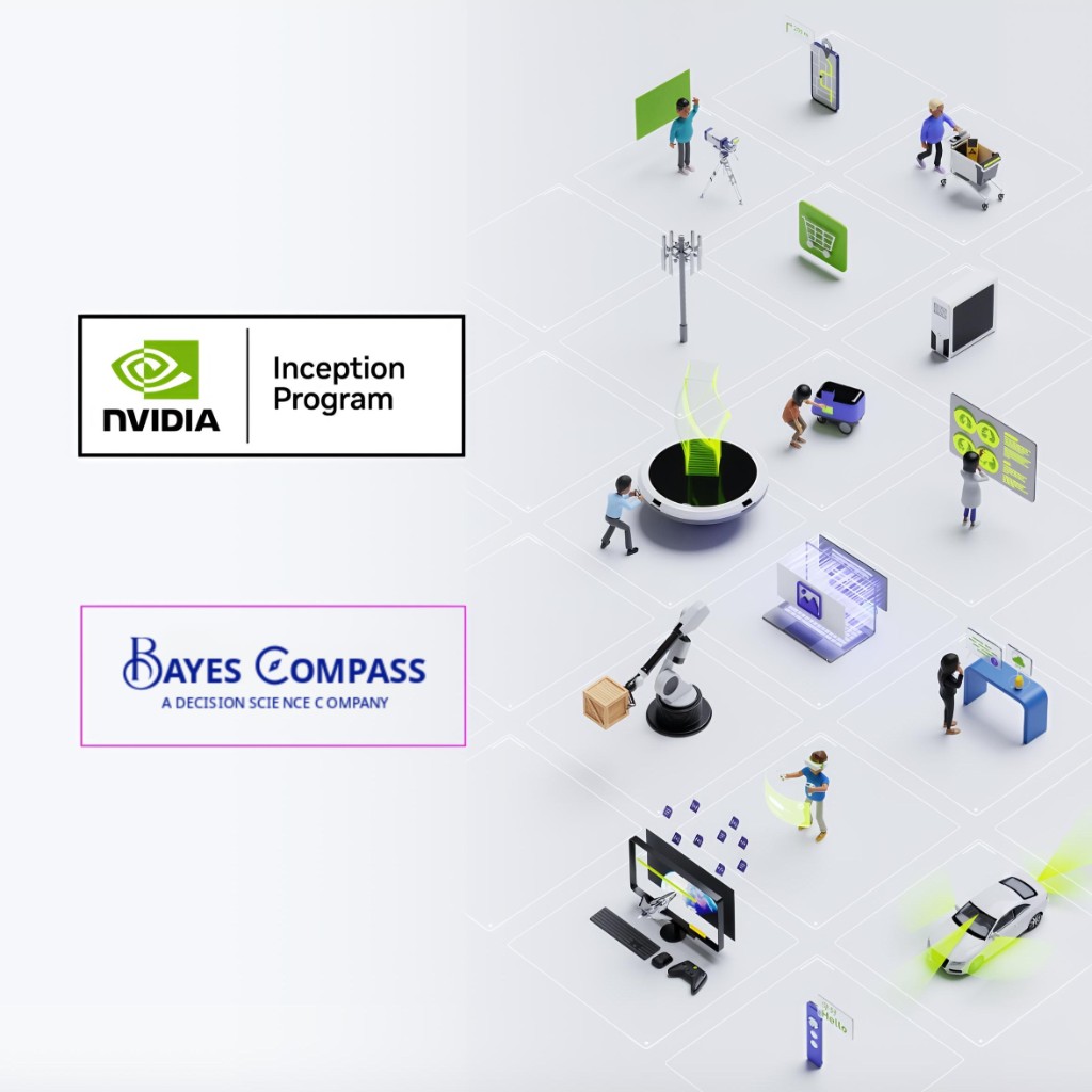 BayesCompass and NVIDIA Inception Program partnership graphic